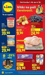 Akční leták LIDL, platný od 2026-10-01 do 2026-10-04.
