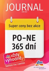 Akční leták dm, platný od 2026-09-03 do 2026-10-06.