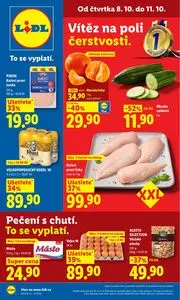 Akční leták LIDL, platný od 2026-10-08 do 2026-10-11.