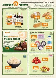 Akční leták COOP TERNO, platný od 2026-10-07 do 2026-10-13.
