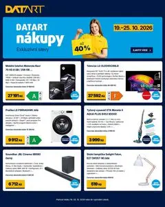 Akční leták DATART, platný od 2026-10-19 do 2026-10-25.