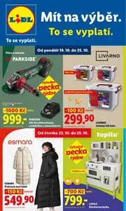 Akční leták LIDL, platný od 2026-10-19 do 2026-10-25.