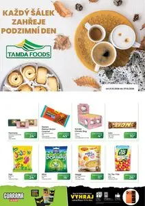 Akční leták Tamda Foods, platný od 2026-10-21 do 2026-10-27.