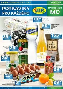 Akční leták JIP, platný od 2026-10-21 do 2026-11-01.
