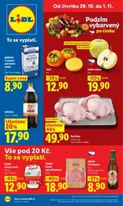 Akční leták LIDL, platný od 2026-10-29 do 2026-11-01.