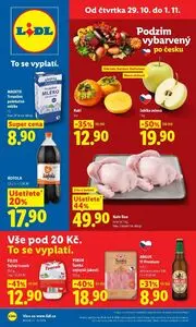 Akční leták LIDL, platný od 2026-10-29 do 2026-11-01.