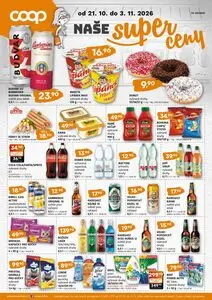 Akční leták COOP, platný od 2026-10-21 do 2026-11-03.