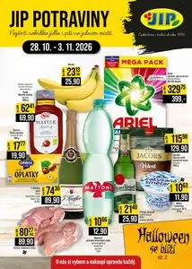 Akční leták JIP, platný od 2026-10-28 do 2026-11-03.