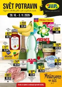 Akční leták JIP, platný od 2026-10-28 do 2026-11-03.