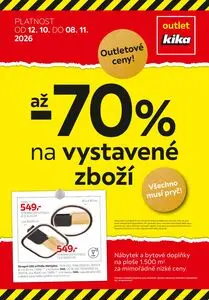 Akční leták kika, platný od 2026-10-12 do 2026-11-08.