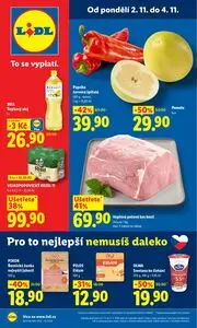 Akční leták LIDL, platný od 2026-11-02 do 2026-11-04.