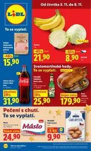 Akční leták LIDL, platný od 2026-11-05 do 2026-11-08.
