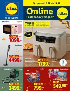 Akční leták LIDL, platný od 2026-11-02 do 2026-11-15.