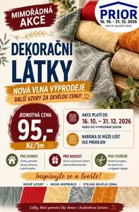 Akční leták Prior, platný od 2026-10-16 do 2026-12-31.